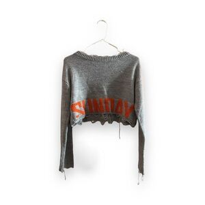 Cropped ‘Sunday’ sweater | Size: small